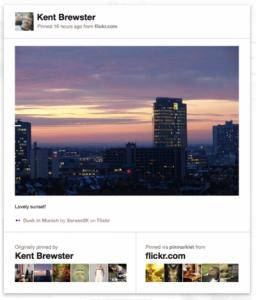 Flickr Pinterest 分享