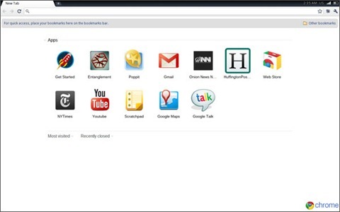 Chrome OS Home Page