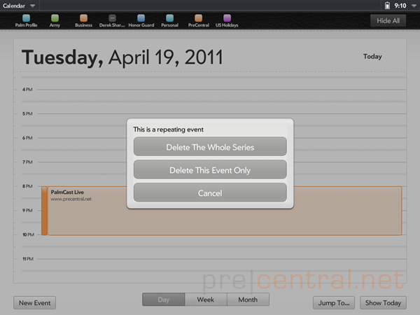 touchpad-emulator-calendar-delete