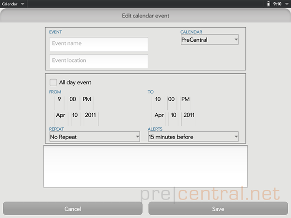 touchpad-emulator-calendar-new-event