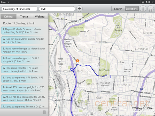 touchpad-emulator-maps-routing-step