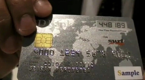 E Ink Credit Card