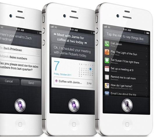 Siri on iPhone White