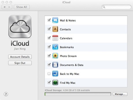 Icloud mac