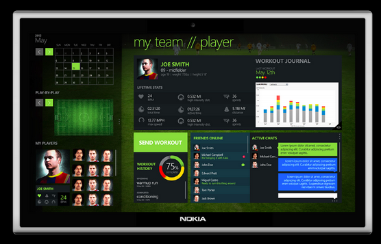 nokia tablet adidas micoach