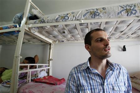Boanta looks on during an interview with Reuters in his cell at the Vaslui penitentiary