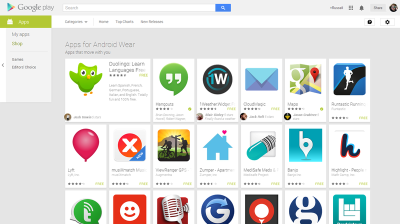 激增 Android Wear 应用已超google Glass 应用 爱范儿