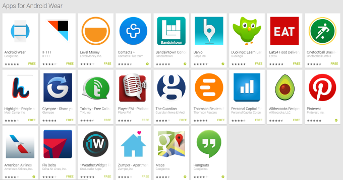 第三方app 来了 Google Play 上线android Wear 应用专区 爱范儿