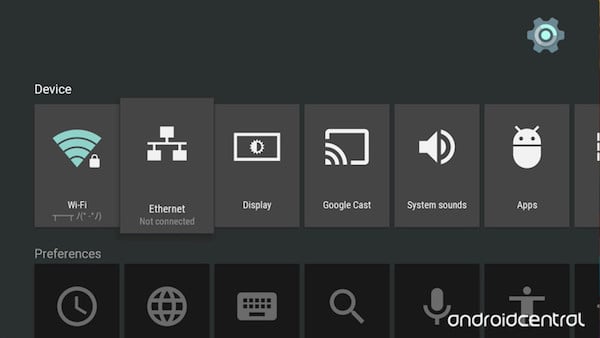 Android TV Settings