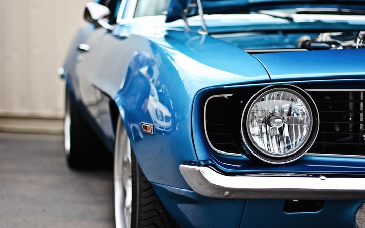 Ford-Mustang-Headlights-Car-Wallpaper