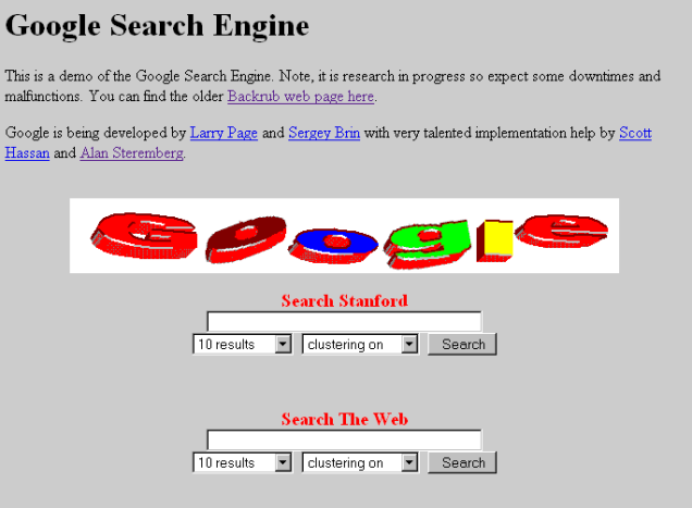Google 1997 1
