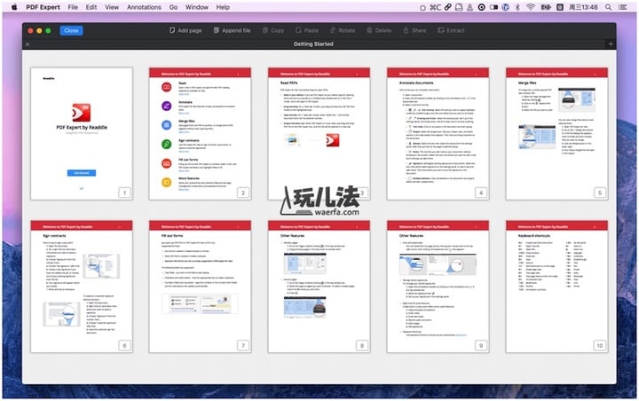 PDF Expert for Mac grid view_shrink