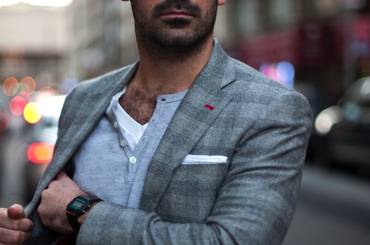 grey-checked-jacket-vintage-casio-digital-watch-men-style