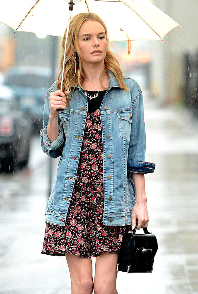 Kate Bosworth leaves a meeting in downtown LA wearing a Guess boyfriend denim jacket. Pictured: Kate Bosworth Ref: SPL902439  031214   Picture by: All Access Photo / Splash News Splash News and Pictures Los Angeles:	310-821-2666 New York:	212-619-2666 London:	870-934-2666 photodesk@splashnews.com 