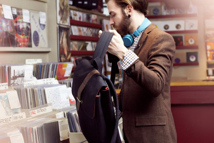 Backpack_ Black_ Record Shop_ Ian-L