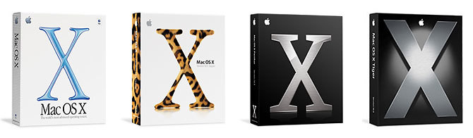 All_boxes_of_apple_os_x_releases