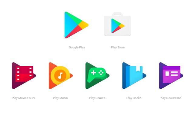Google Play 家族app 集体换新图标 风格更加统一了 爱范儿