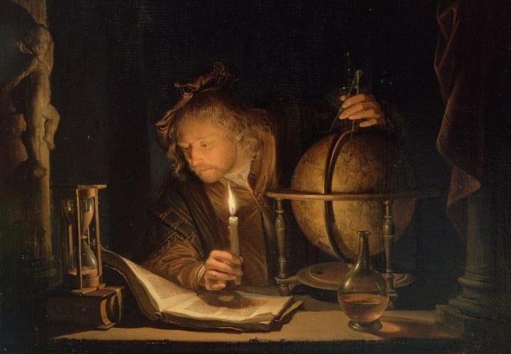 Dou-Gerrit-1613-1675-Astronomer-By-Candlelight-Late-1650s