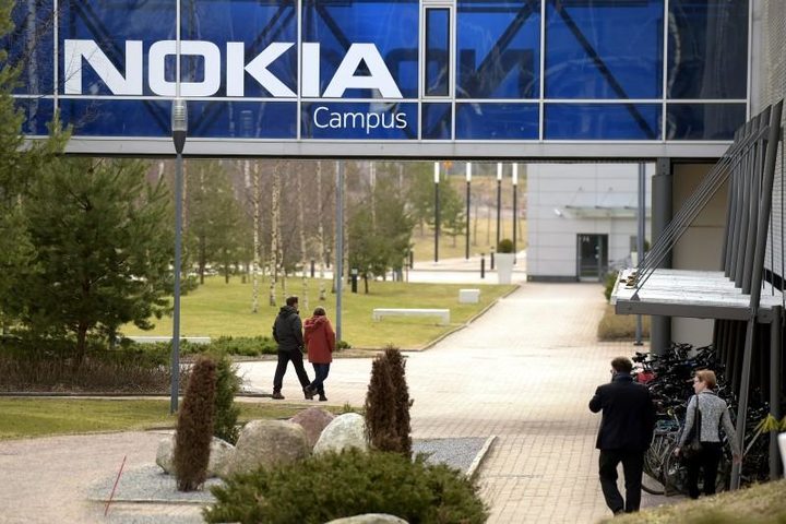 The Nokia headquarters is seen in Espoo