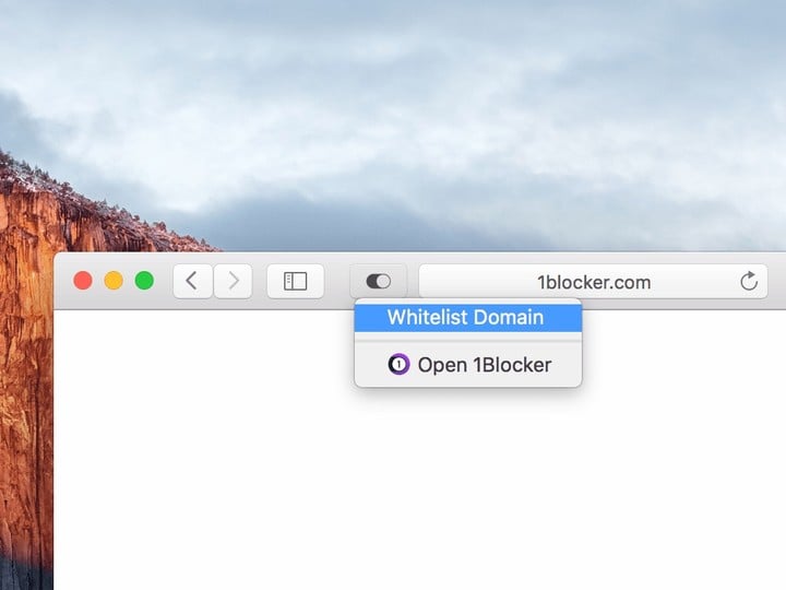 1Blocker for Mac safari extension