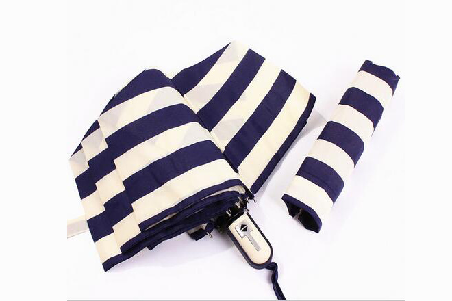 High-grade-Cute-font-b-umbrella-b-font-creative-naval-stripe-folding-font-b-umbrella-b