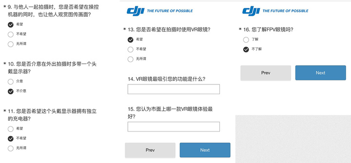 dji questionaire