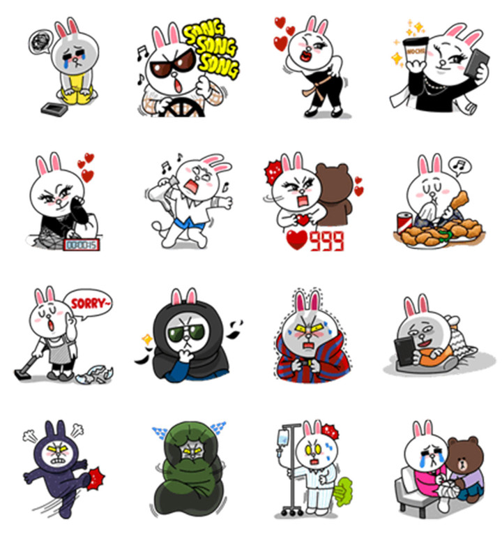 line-friends-expression-package