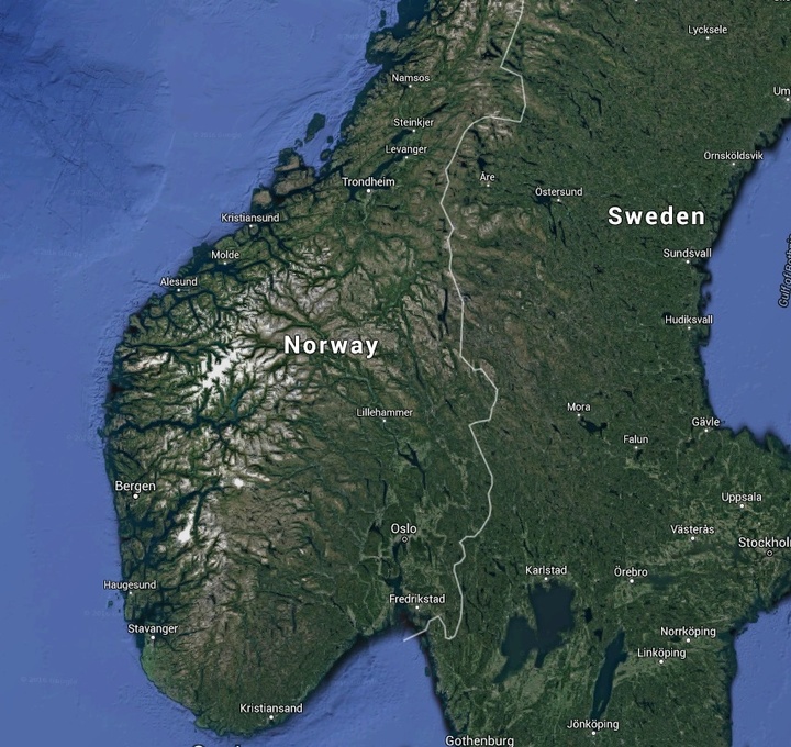 norway maps