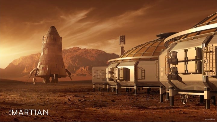 Concept art for The Martian