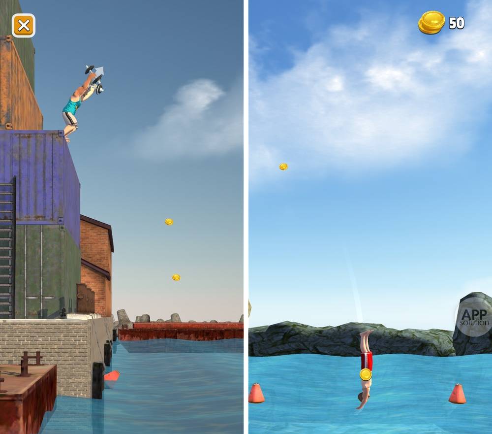 Flip Diving : 玩这款跳水游戏前，做好笑哭自己的准备#iOS #Android | 爱范儿