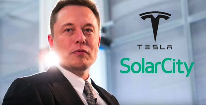 musk 拥有 tesla 和 solarcity 两家公司的股份