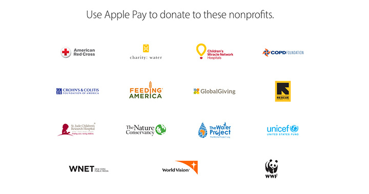 apple pay donation