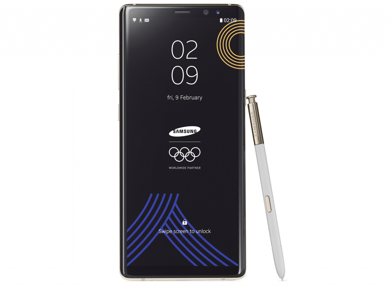 三星推出18 冬奥会限量版galaxy Note8 不过它可能是一款 非卖品 爱范儿