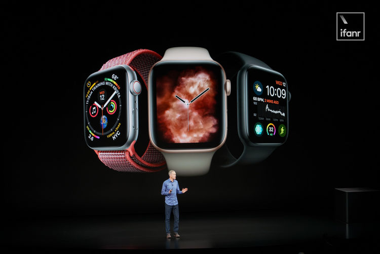 全面屏」的Apple Watch 4 来了，支持心电监测，售价3199 元起！ | 爱范儿