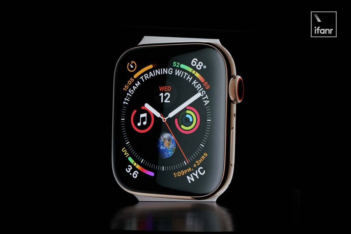 全面屏」的Apple Watch 4 来了，支持心电监测，售价3199 元起！ | 爱范儿