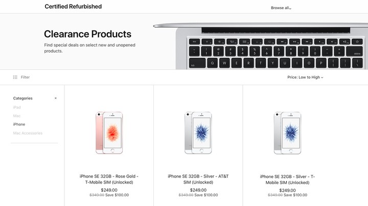 苹果美区官网再次打折销售 iPhone SE，1682 元起售