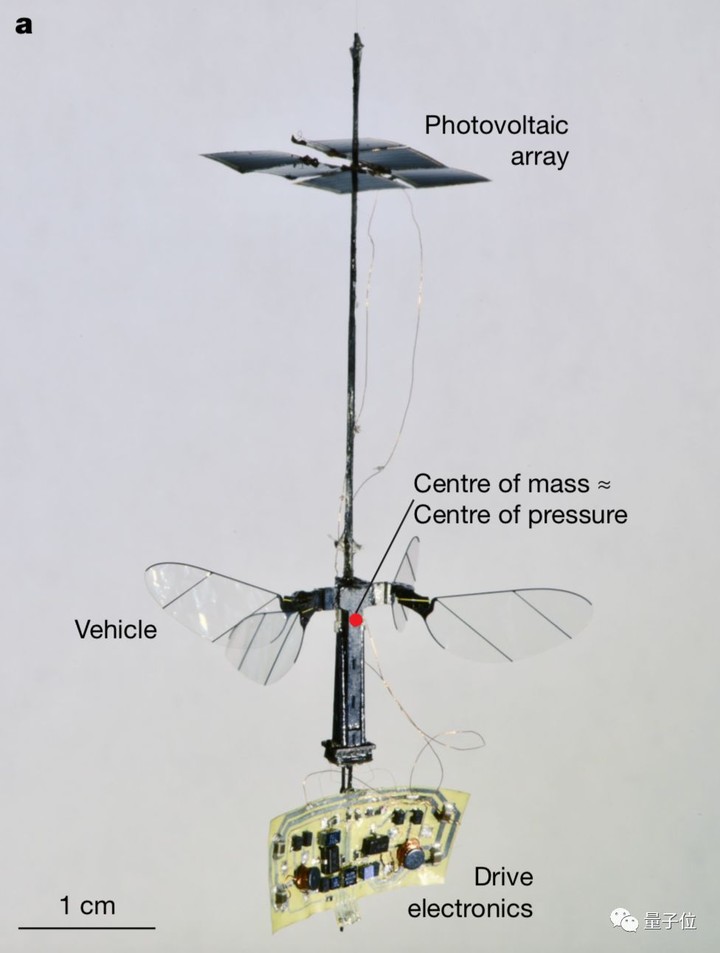 史上最轻无人机登上Nature封面：比回形针还轻，自带太阳能系统，实现无缆飞行