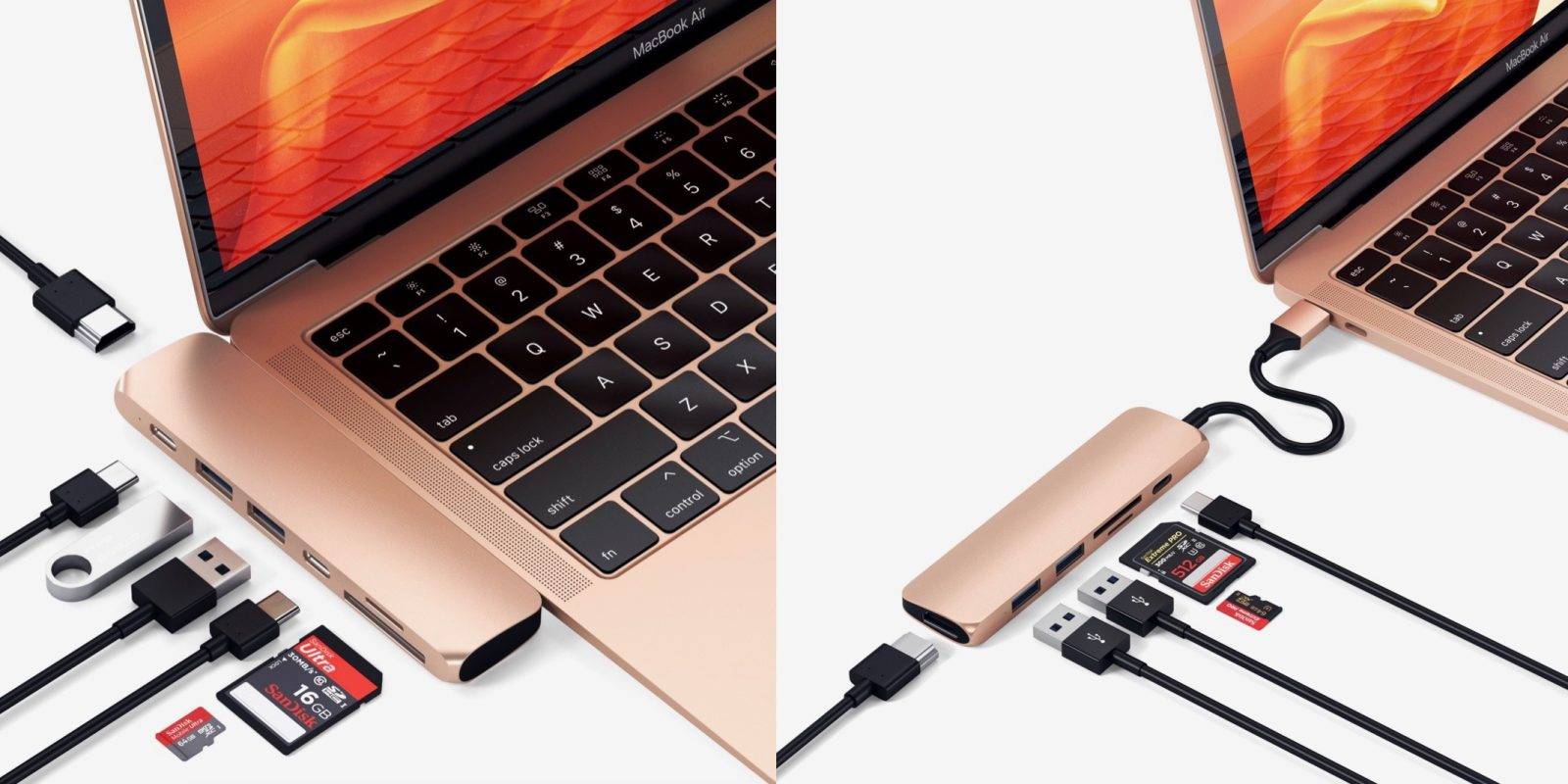 satechi gold macbook air usb c hub - Dì addio all’interfaccia Lightning, iPhone 15 utilizza finalmente USB-C