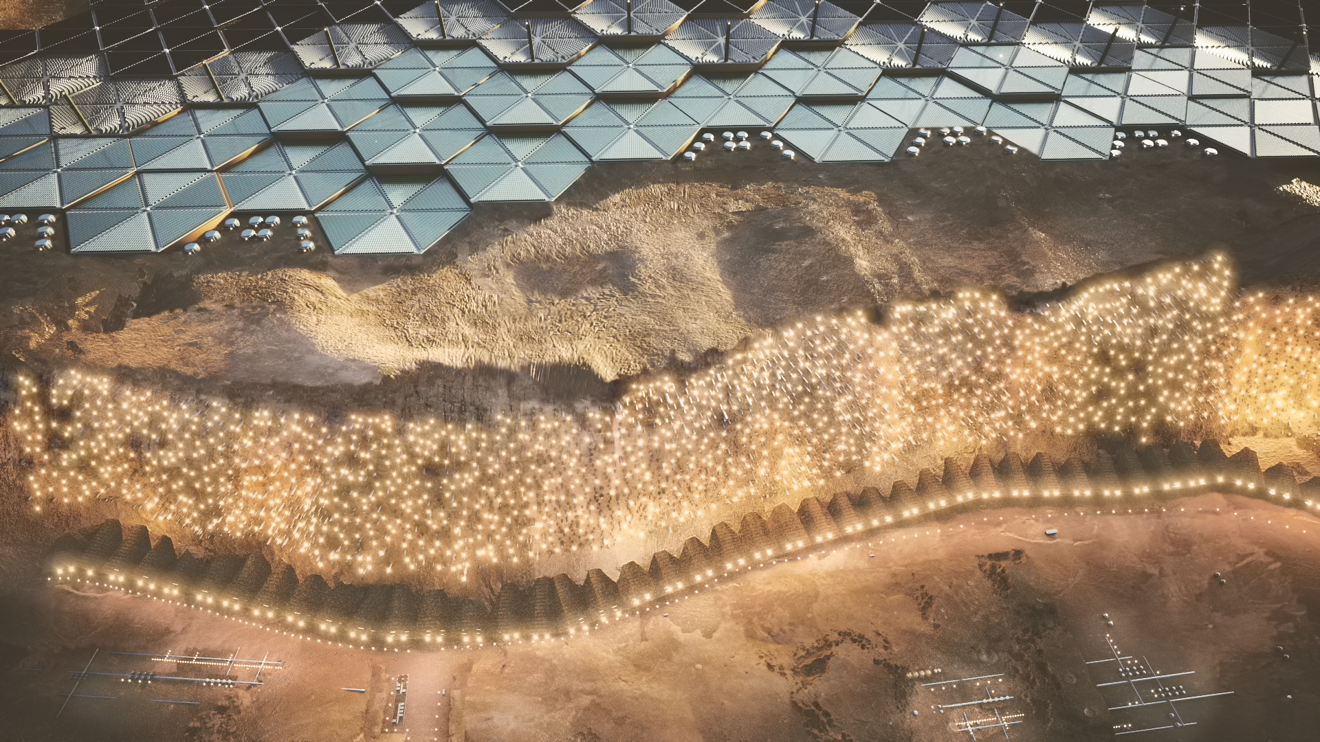 ABIBOO Nuwa Cliff view - Viene pubblicata la prima guida alla vita su Marte: cibo vegetariano completo, città verticale, lavoro part-time retribuito?