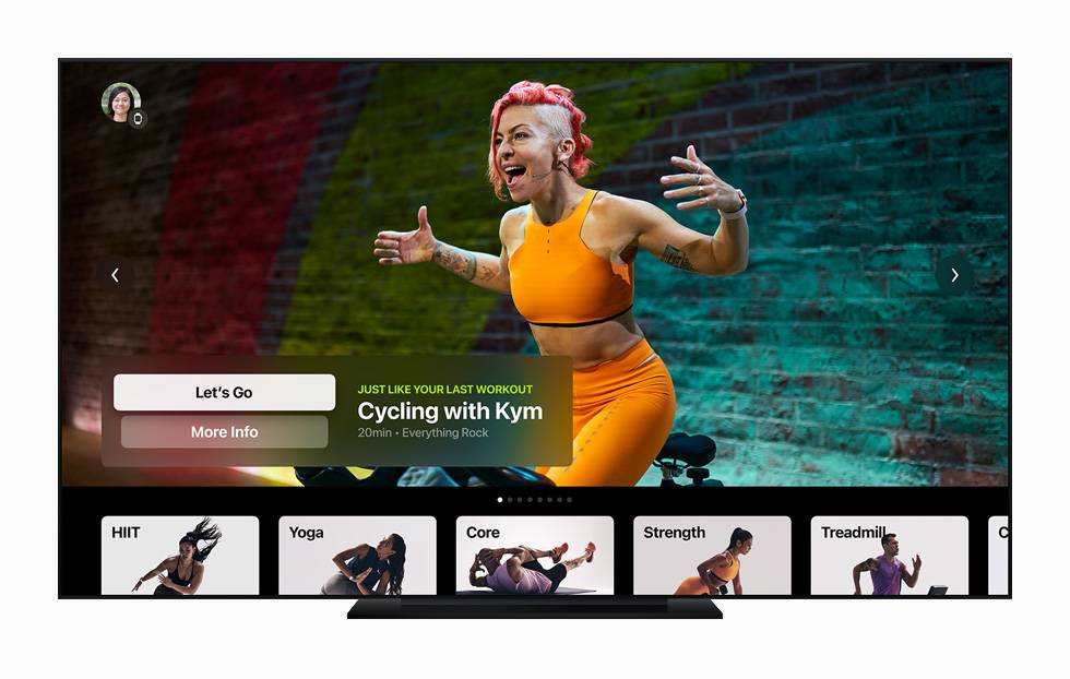 Apple fitnessplus workout tv screen 12142020 big.jpg.large - Processore A14 + frequenza di aggiornamento 120Hz, arriverà la nuova Apple TV? Esiste anche una versione nazionale?