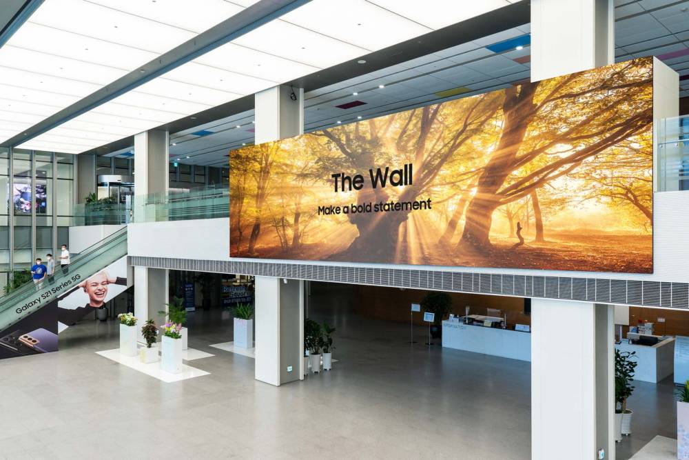 2021 The Wall main2 - Lo schermo gigante da 1000 pollici di Samsung è qui, ti permette di combattere lo schermo come Lego