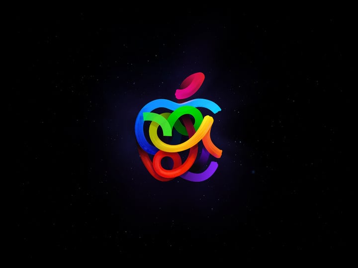 苹果在宣传时为 apple 长沙设计了一个专属 logo 动画,还用「胡来胡有