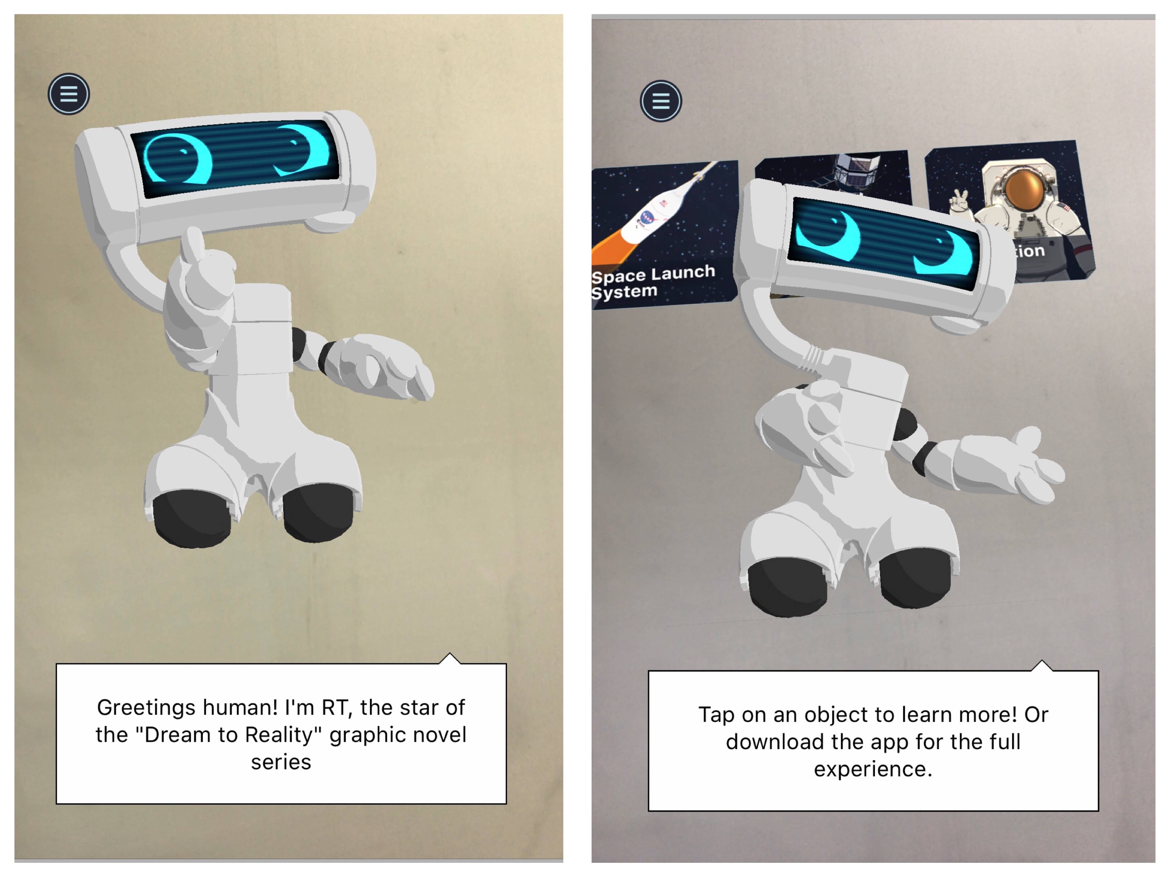 RT1 - La NASA rilascia la prima graphic novel interattiva, puoi trovarti faccia a faccia con robot, tute spaziali e avamposti lunari