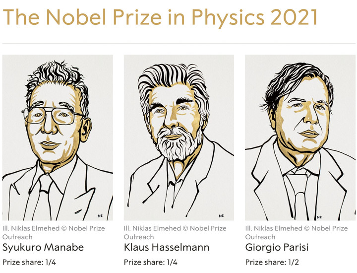 2021 诺贝尔物理学奖揭晓，证明全球变暖和你有关的气象学家获奖了
