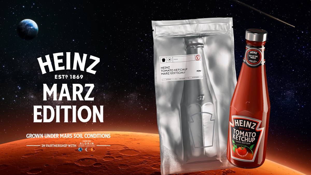 heinz4 1 - Heinz ha lanciato la salsa di pomodoro “versione marziana”: cosa serve per coltivare cibo su Marte?