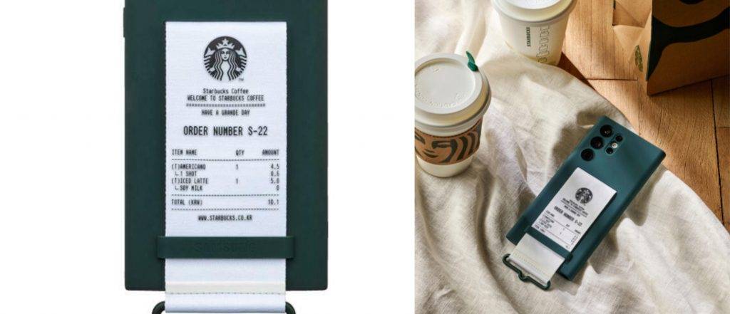 0628SamsungStarbucks 4 - Samsung ha co-branded Starbucks e anche le custodie protettive di telefoni cellulari e cuffie devono essere al gusto di caffè