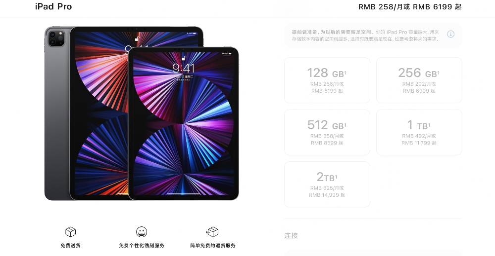 7 9 - 16 GB di memoria sono standard, il nuovo iPad Pro esposizione: 14,1 pollici aggiunti
