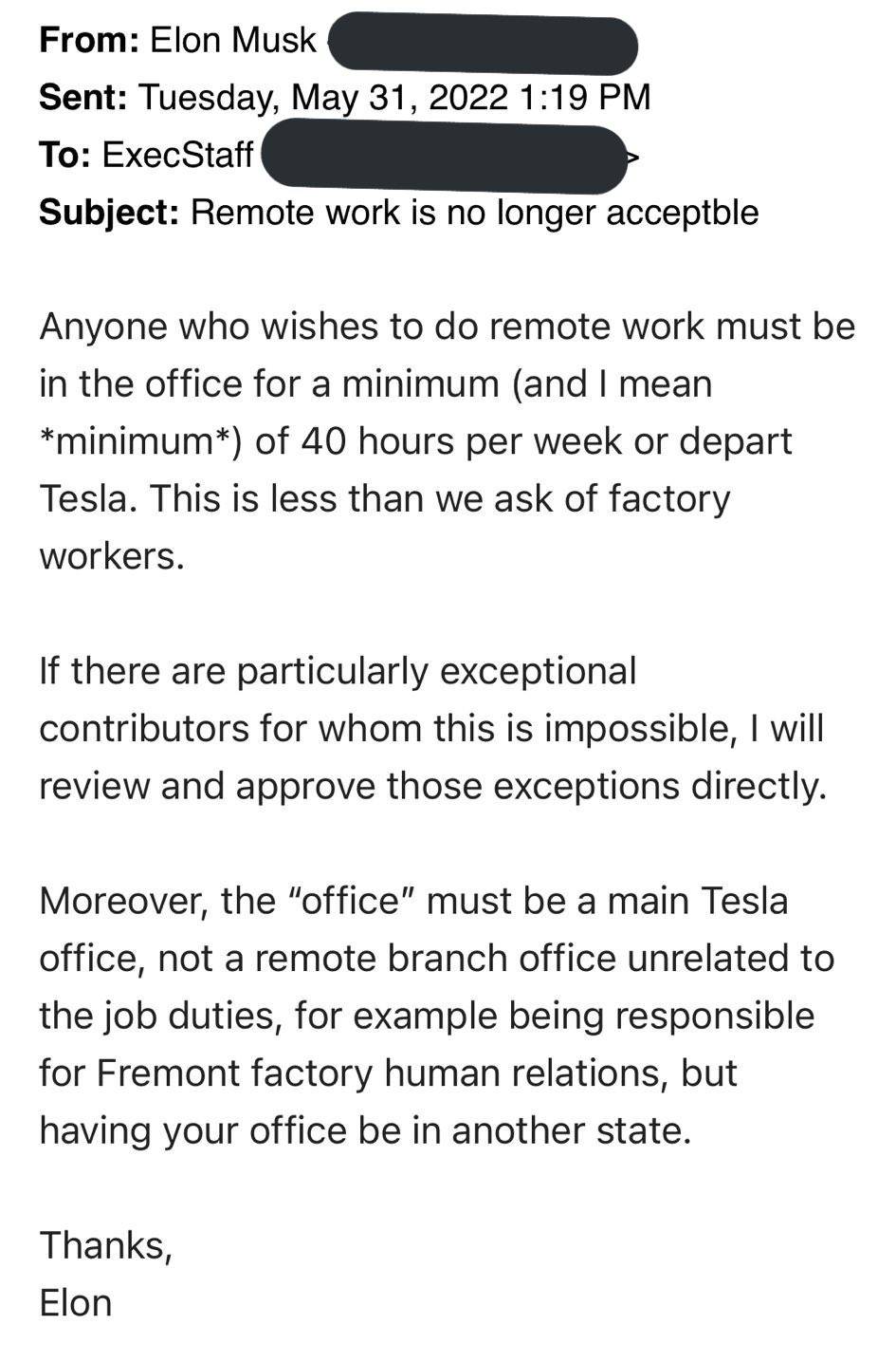 youjian - Musk ha costretto i dipendenti a tornare in ufficio e il lavoro a distanza non può produrre ottimi prodotti?