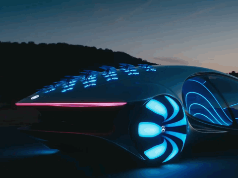 avt8 - Il collegamento da sogno tra “Avatar 2” e Mercedes-Benz! Questa squamosa concept car è sulla strada