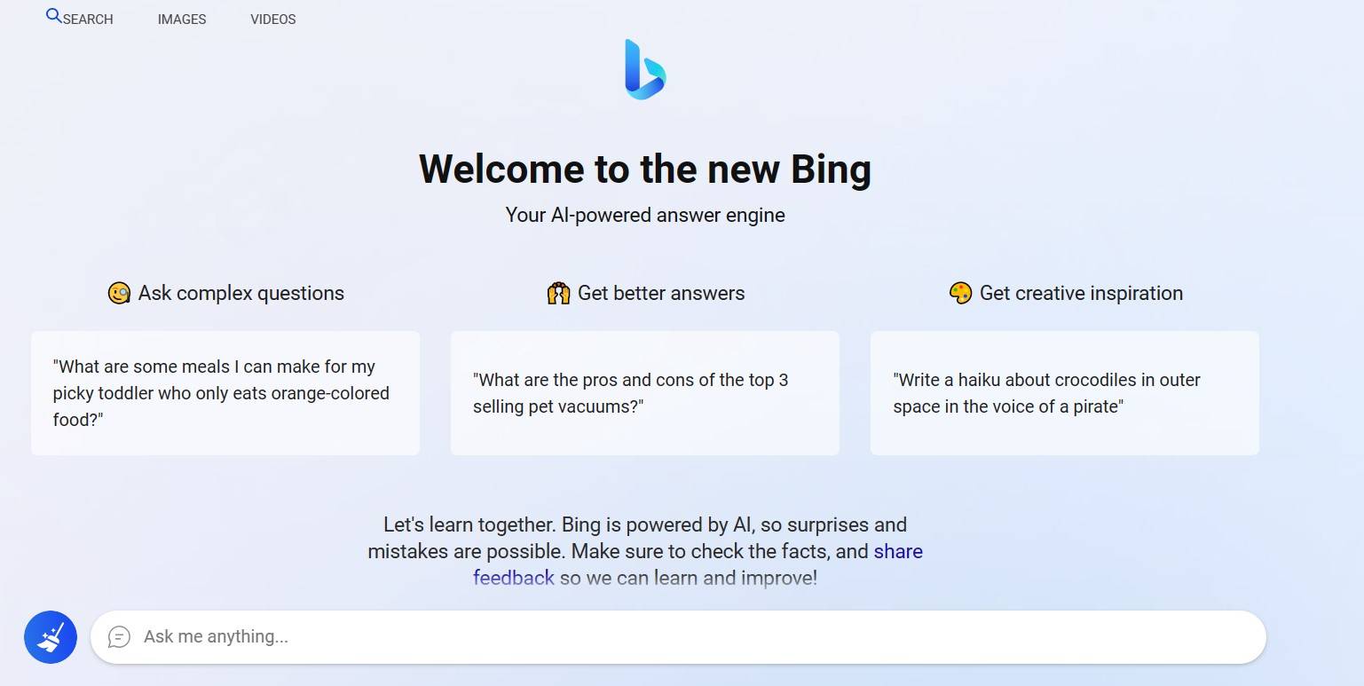 bing1 - Ho testato internamente l’ultima versione ChatGPT di Bing di Microsoft: è più umana di ChatGPT, ma c’è un grande pericolo nascosto